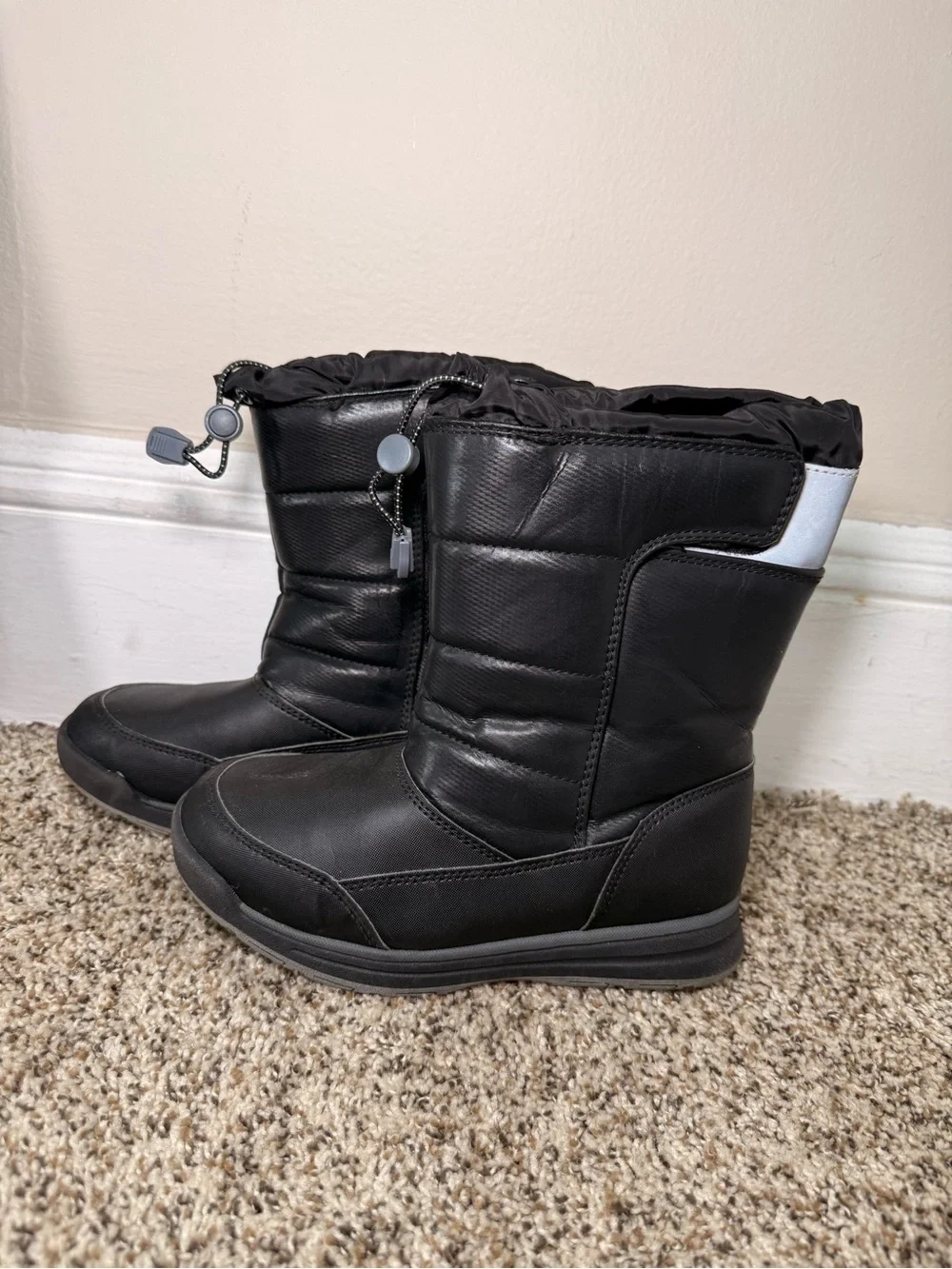 Lands’ End Kids Black Winter Boots Size 3M